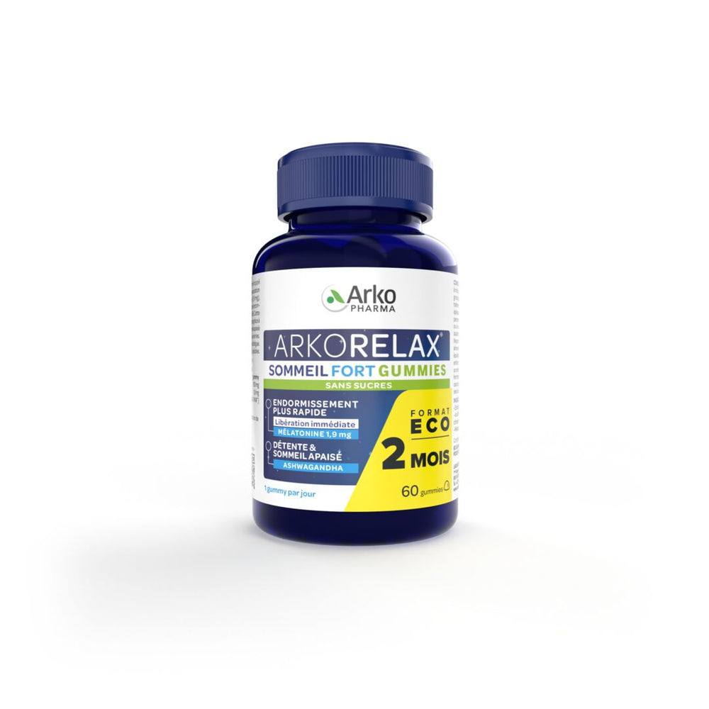 Arkorelax® Sommeil Fort Gummies - 60 gummies dont 2 semaines OFFERTES