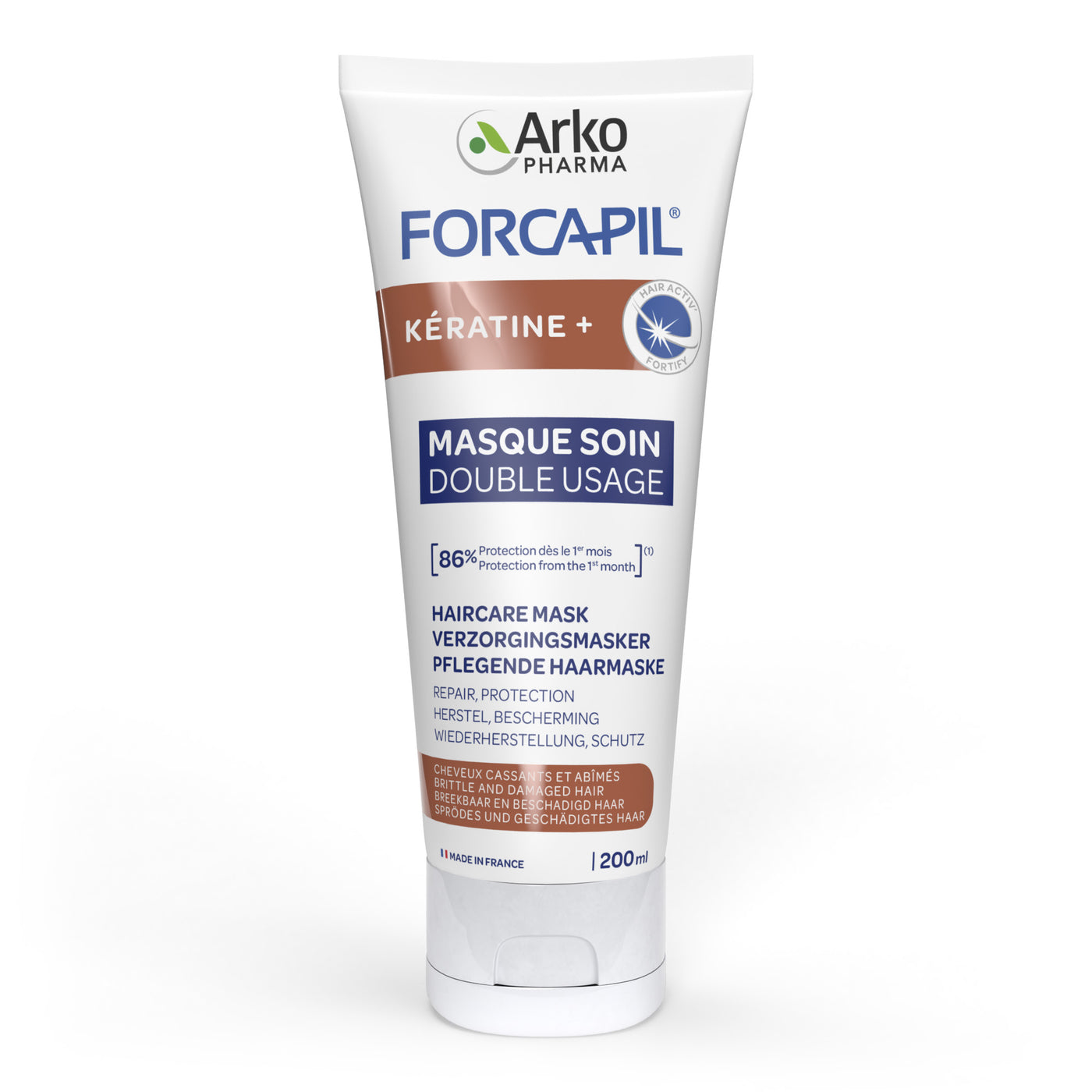 Forcapil® Kératine Masque soin double usage - Anti gaspillage