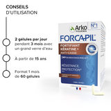 Forcapil® Fortifiant Kératine+ - Programme 3 mois