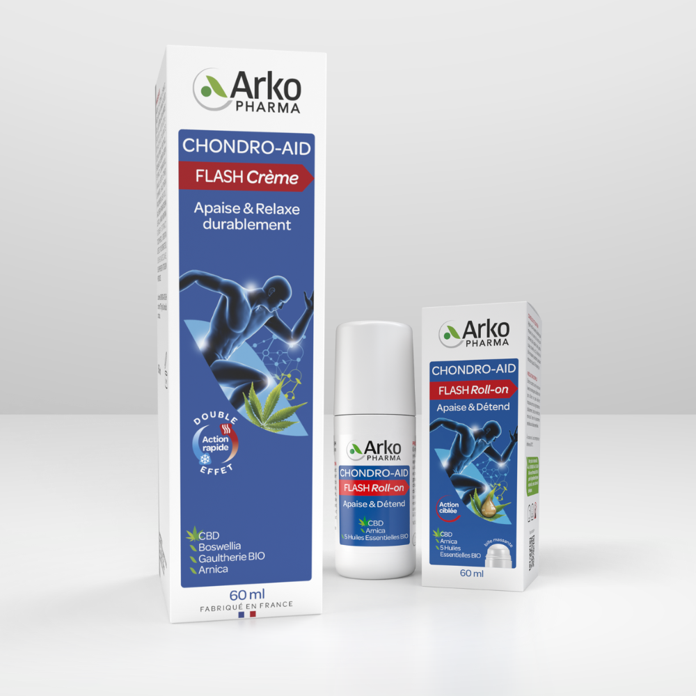 Lot Chondro-Aid® Flash Roll-on + Crème