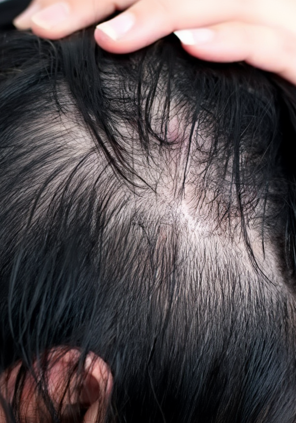 Chute de cheveux réactionnelle ou progressive