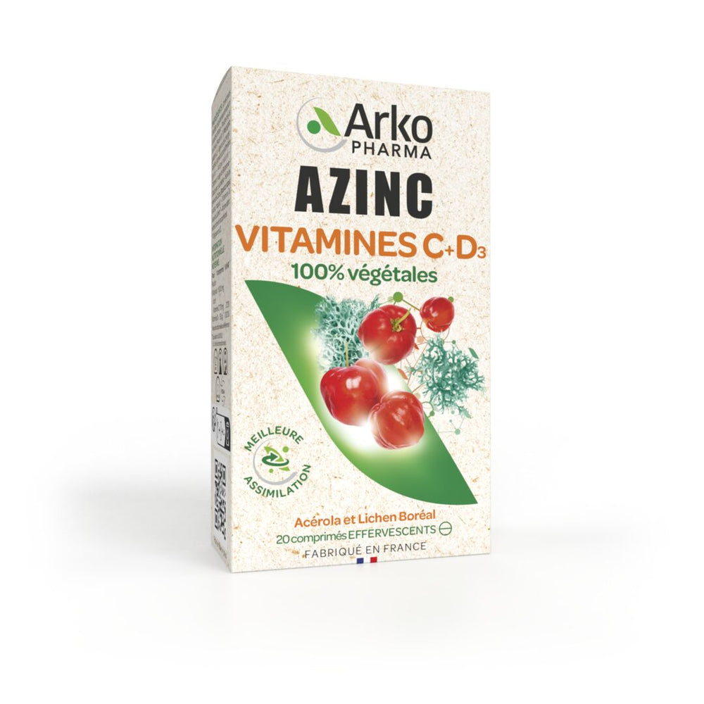 Azinc® Vitamines C + D 100% végétales