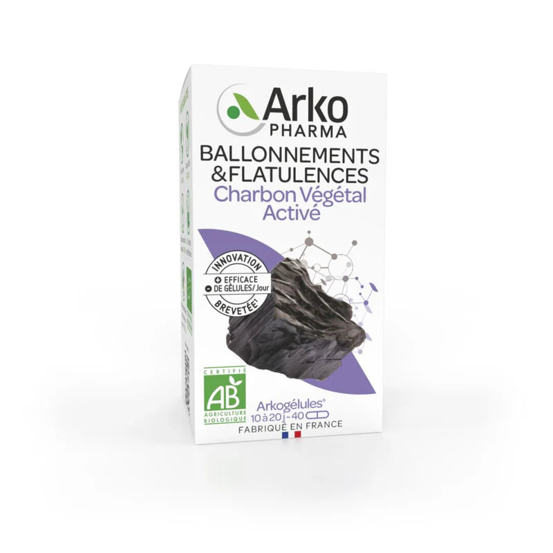 Arkogélules® BIO Charbon végétal Activé : L’allié naturel pour un [ventre léger]