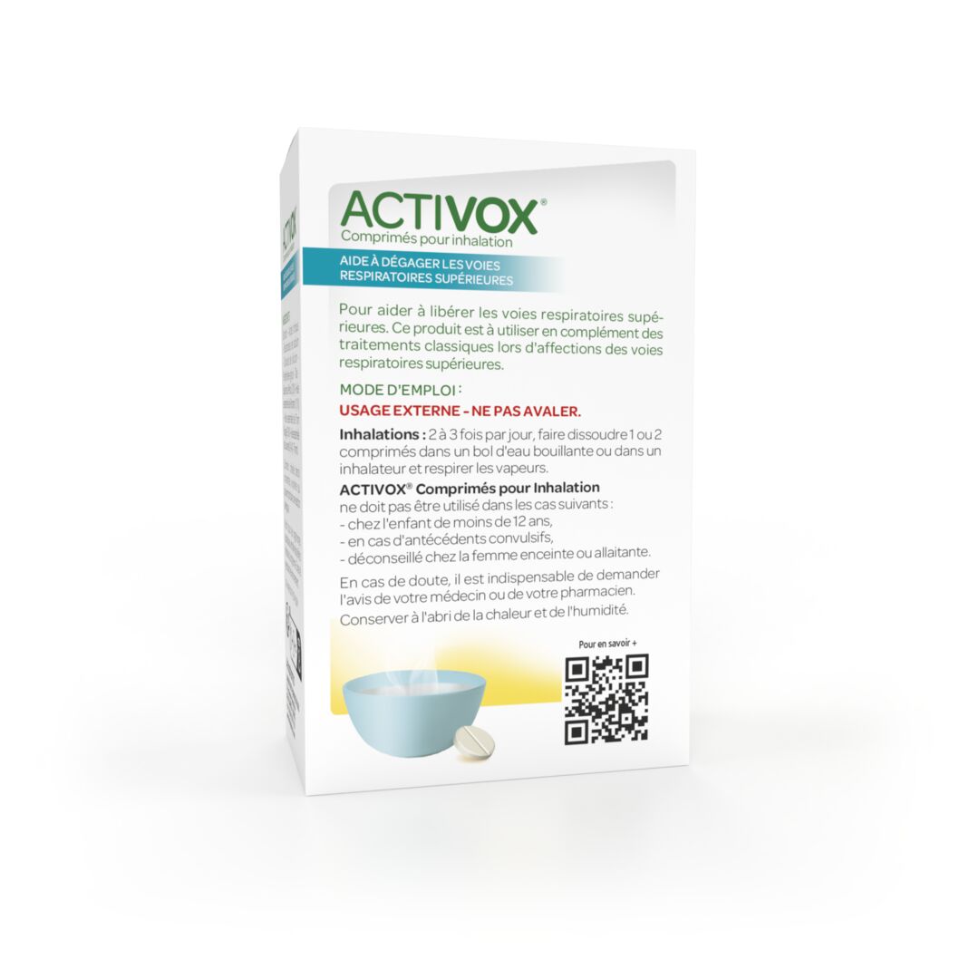 Activox Process Activox® Comprimés pour Inhalation – Arkopharma