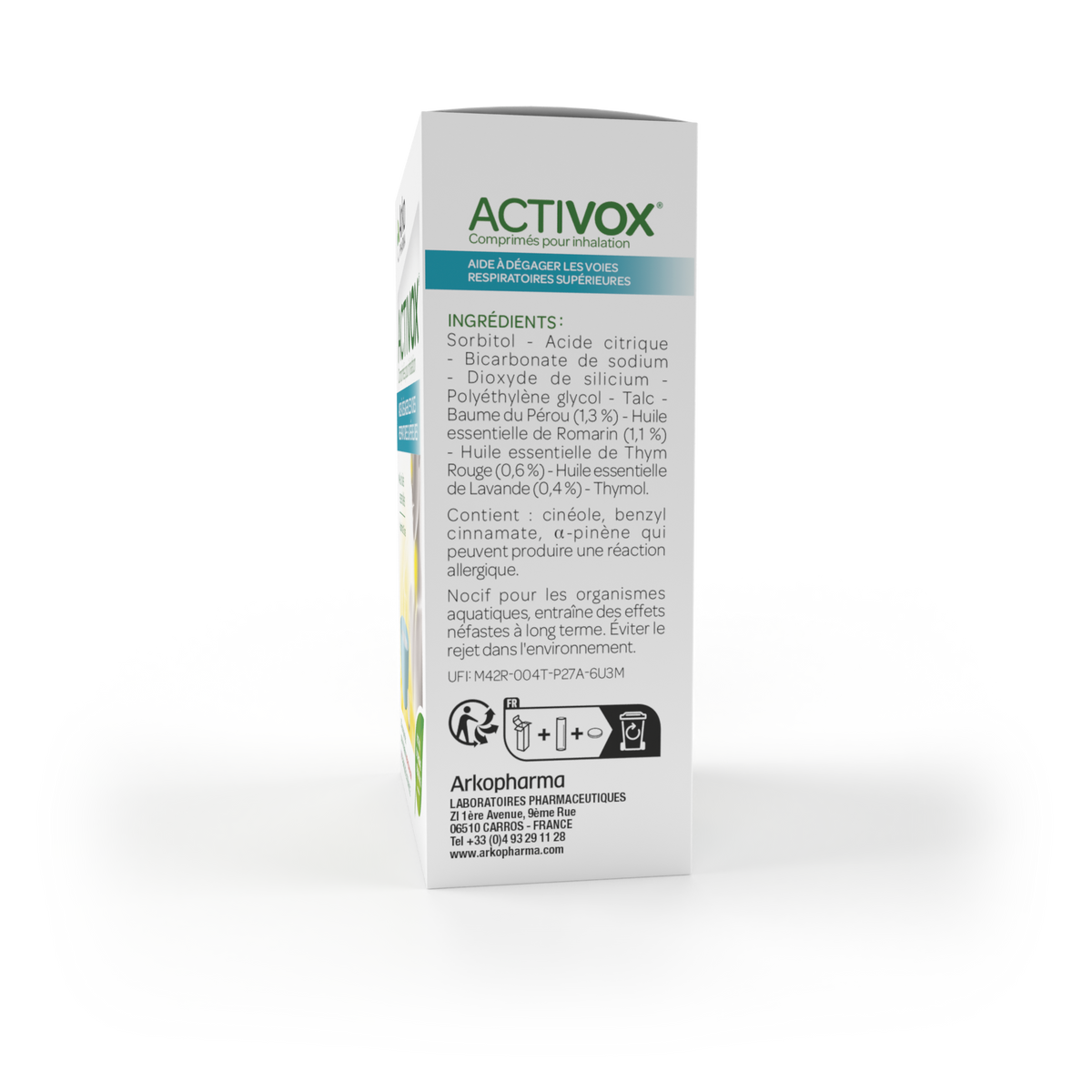 Activox Comprimés Activox® Comprimés pour Inhalation • Arkopharma