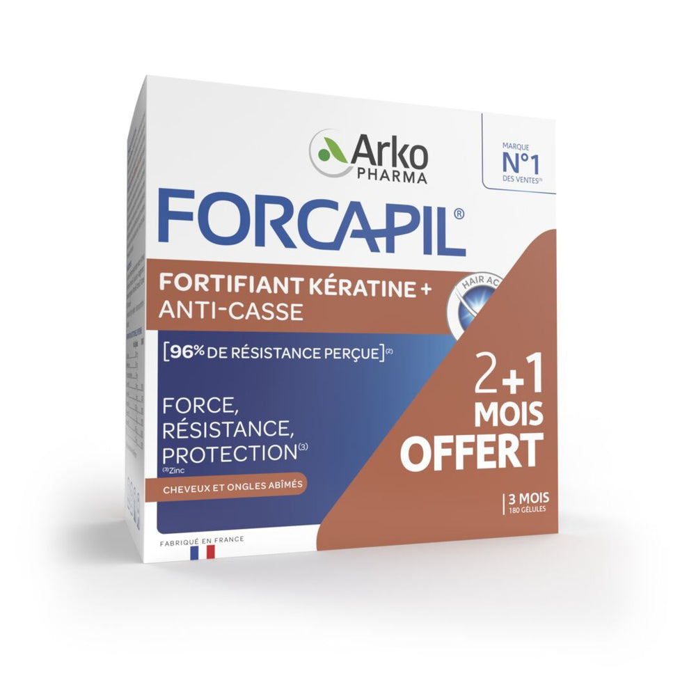 Forcapil® Fortifiant Kératine+ - Programme 3 mois