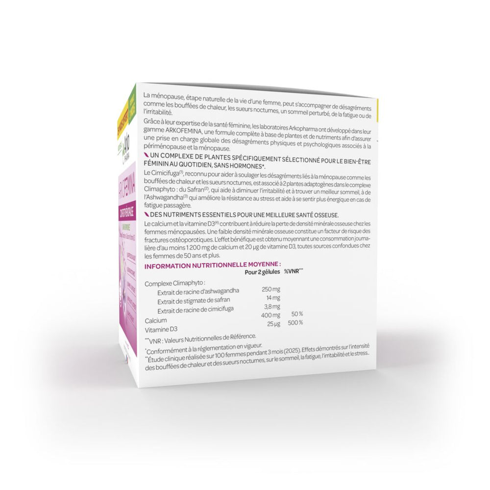 Arkofemina Confort Ménopause - 2 mois + 1 mois offert