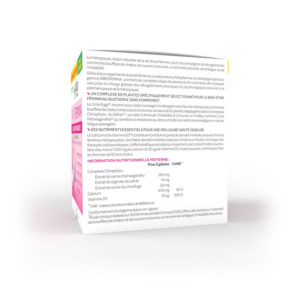 Arkofemina Confort Ménopause - 2 mois + 1 mois offert