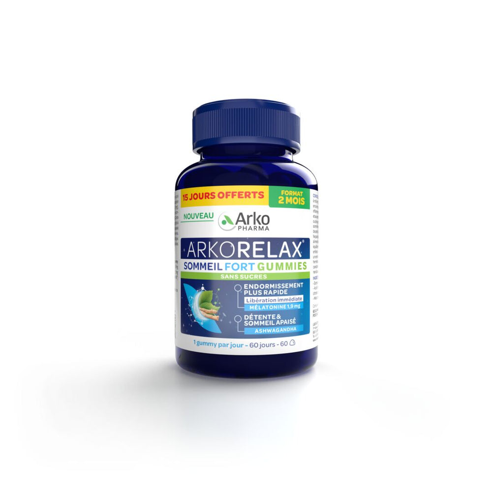 Arkorelax® Sommeil Fort Gummies - 60 gummies dont 2 semaines OFFERTES