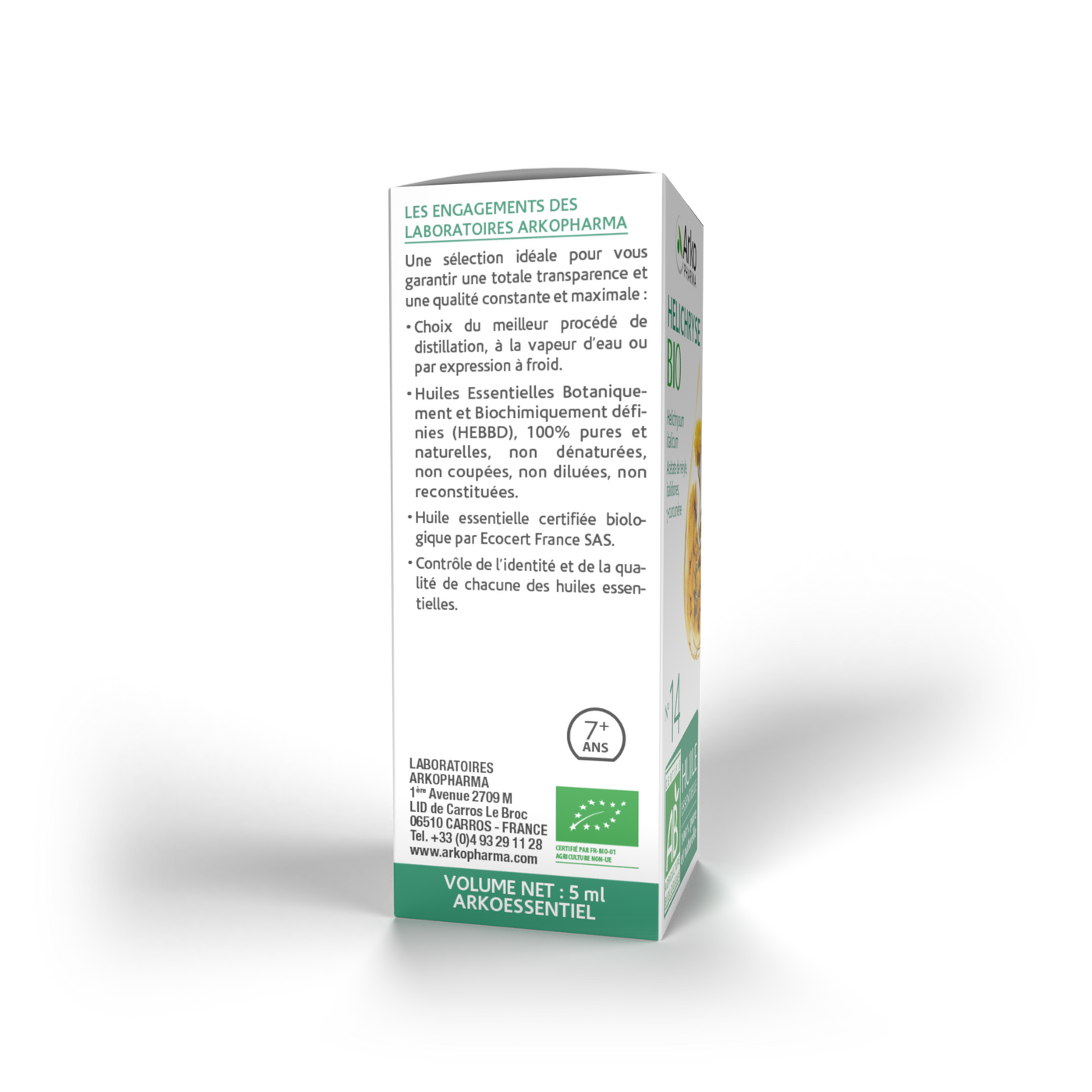 Huile essentielle d'Hélichryse BIO