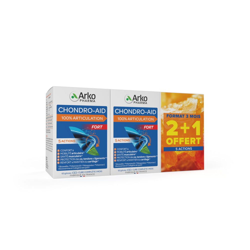 Chondro-Aid® 100% Articulation - Lot 2 mois + 1 mois offert