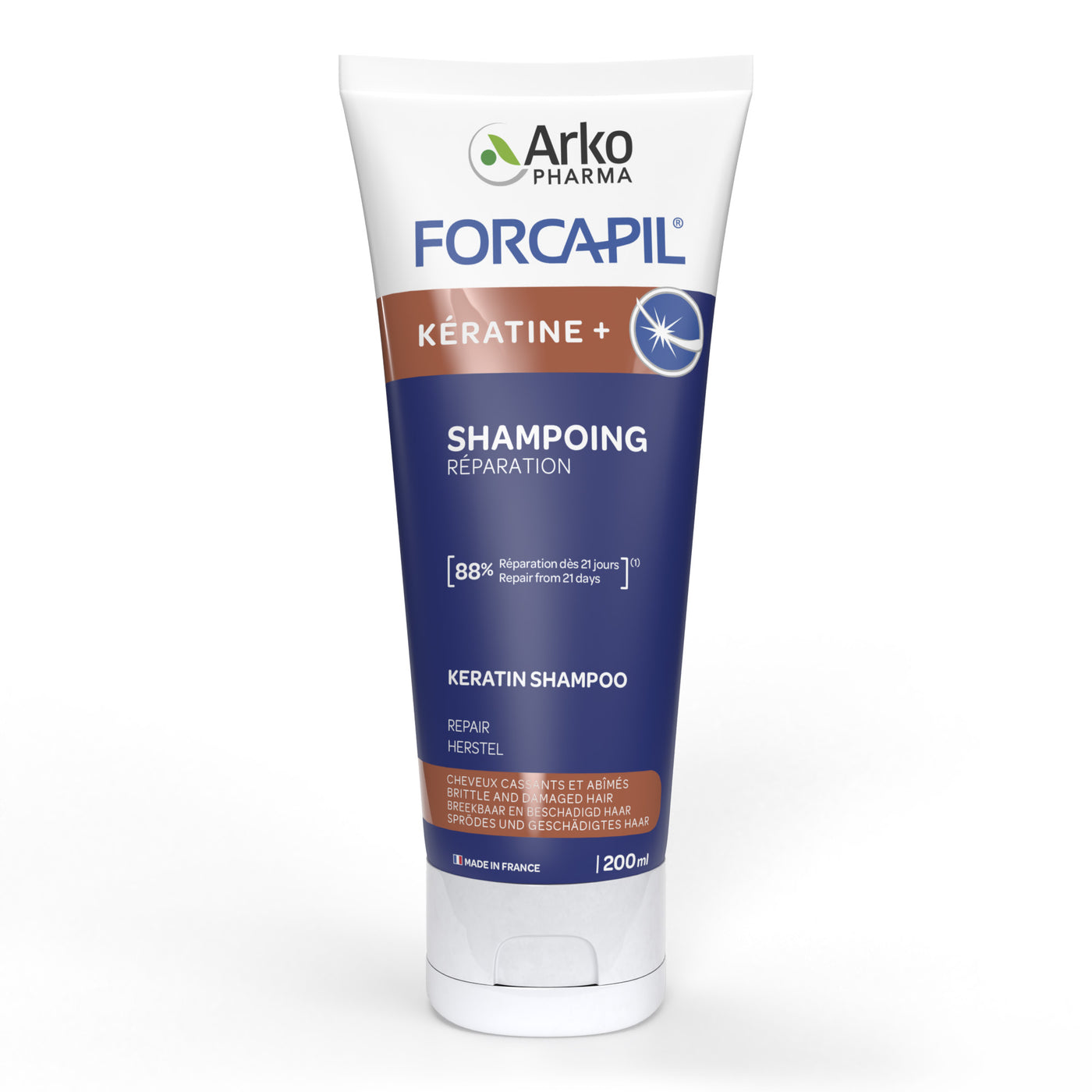 Forcapil® Shampoing Fortifiant Kératine +