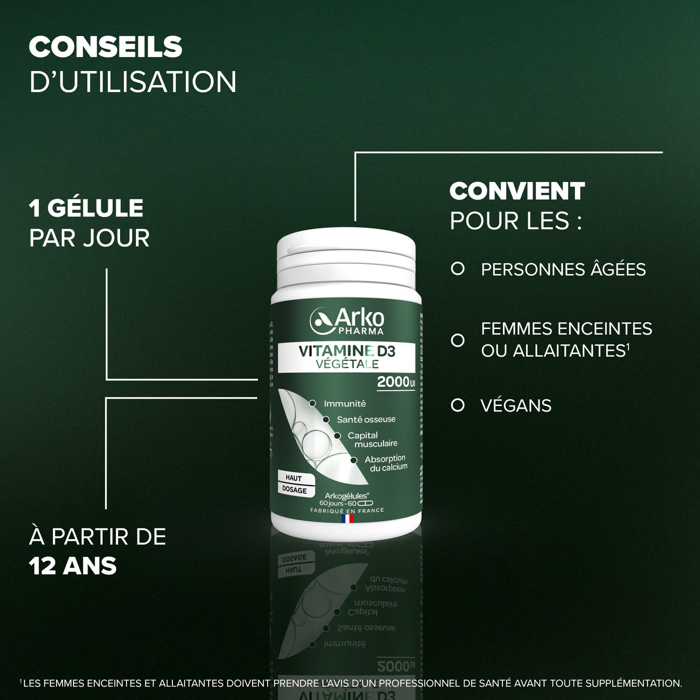 Arkogélules® Vitamine D3
