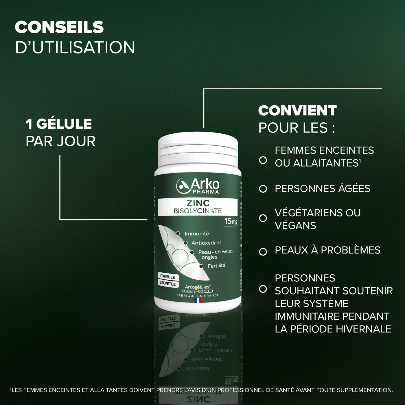 Arkogélules® Zinc Bisglycinate
