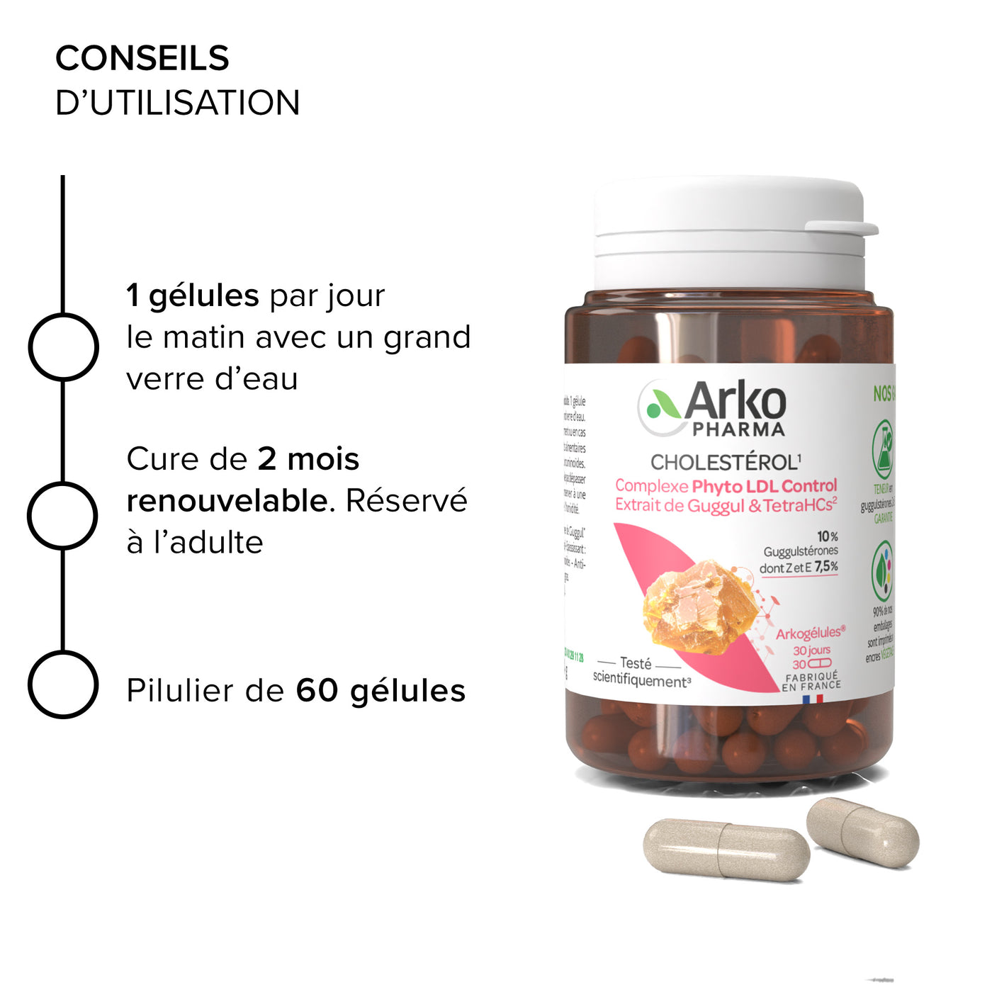 Arkogélules® Complexe Phyto LDL Control