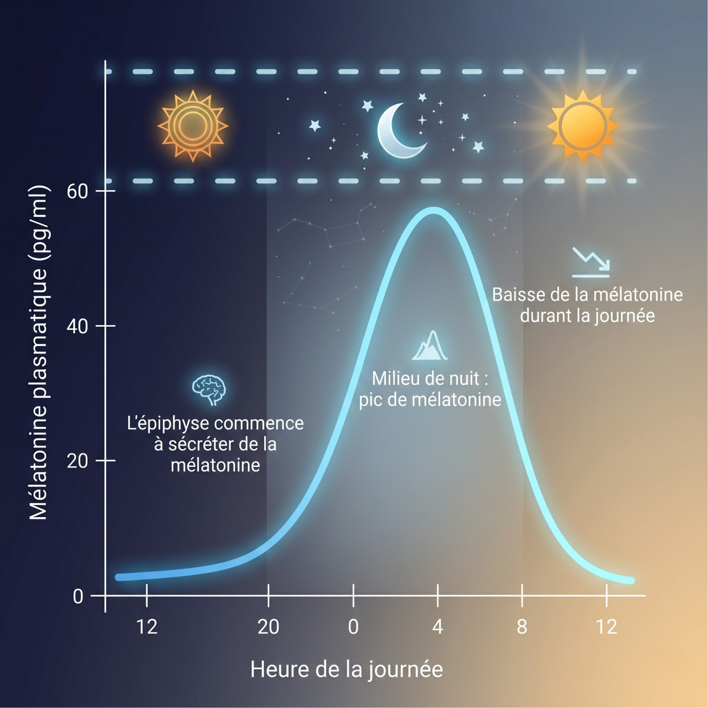 La mélatonine, hormone clé régulatrice du cycle veille-sommeil