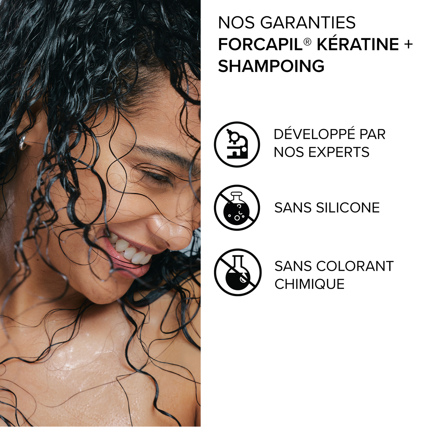 Forcapil® Shampoing Fortifiant Kératine +