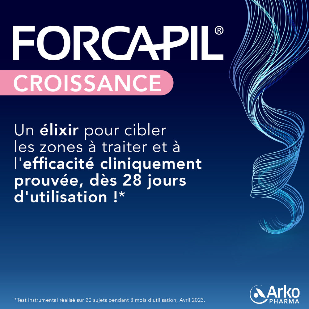 Forcapil Gommes Croissance Cheveux & Ongles - 60 Gommes, Favorise La Pousse