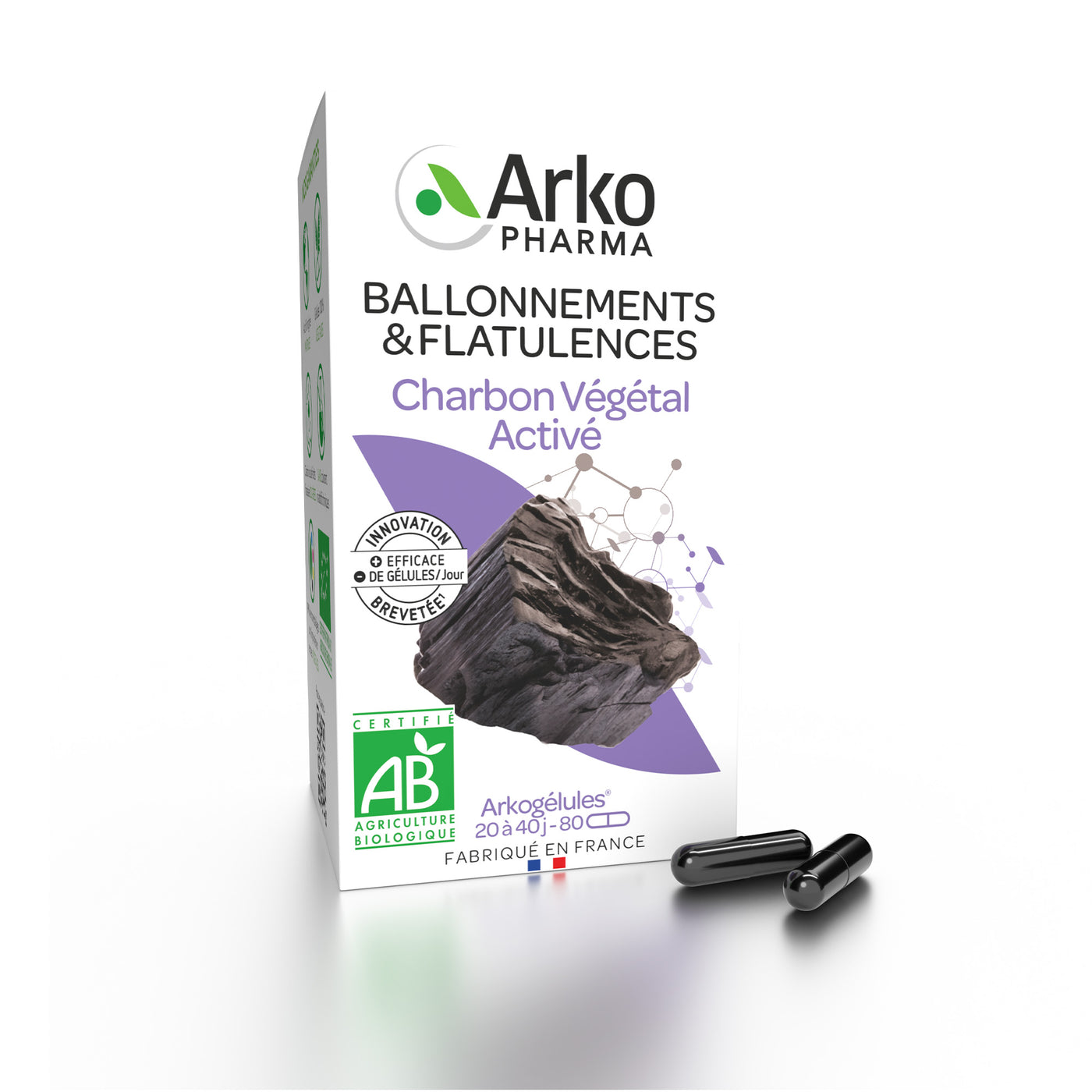 Arkogélules® BIO Charbon Végétal Activé