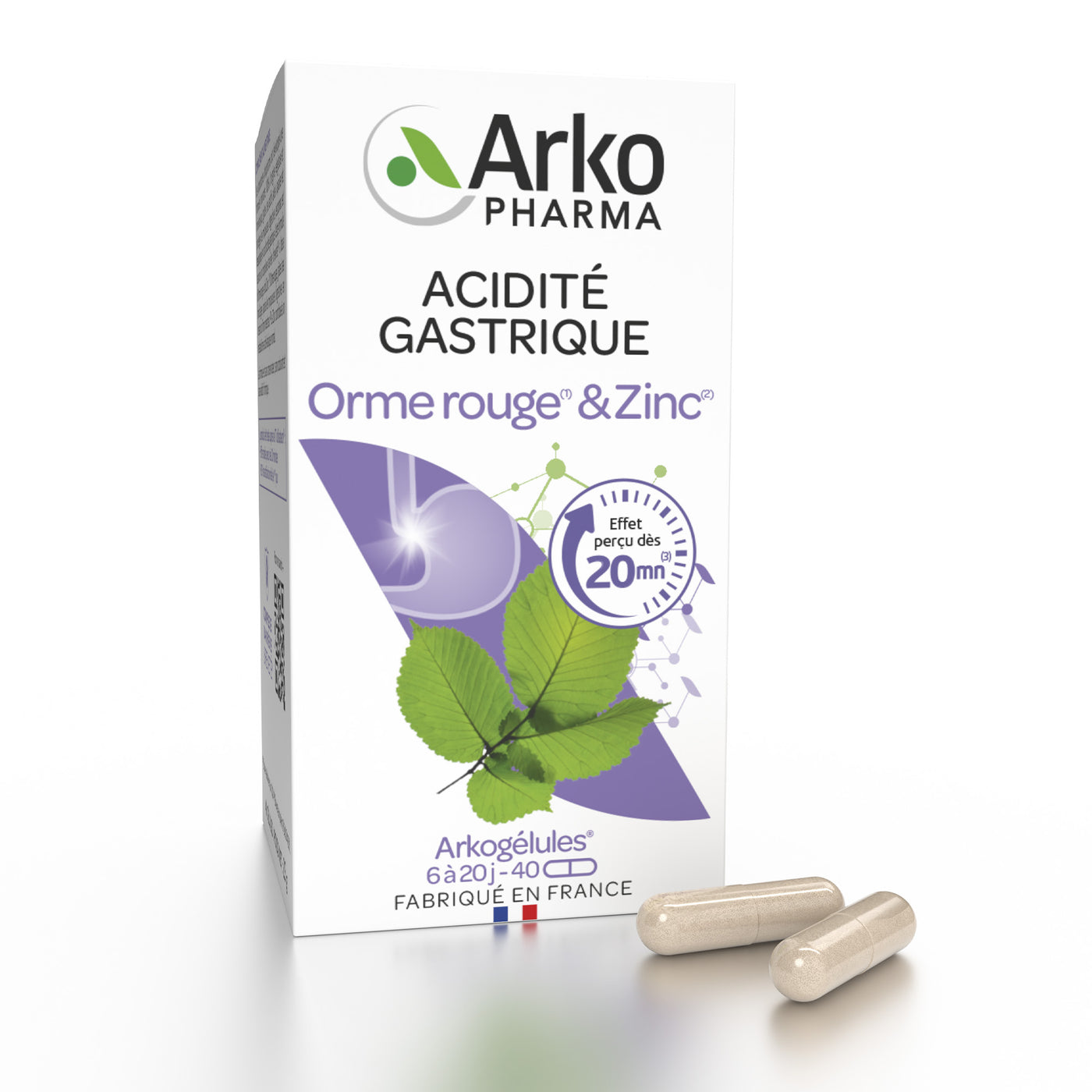 Arkogélules® Orme rouge et Zinc