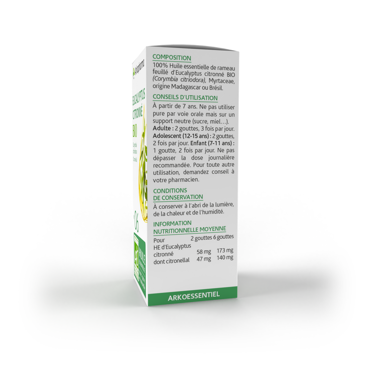 Huile essentielle d'Eucalyptus Citronné BIO